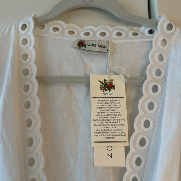 NEW Fanm Mon Cide 100% Linen Dress, Size L - Picture 6 of 8